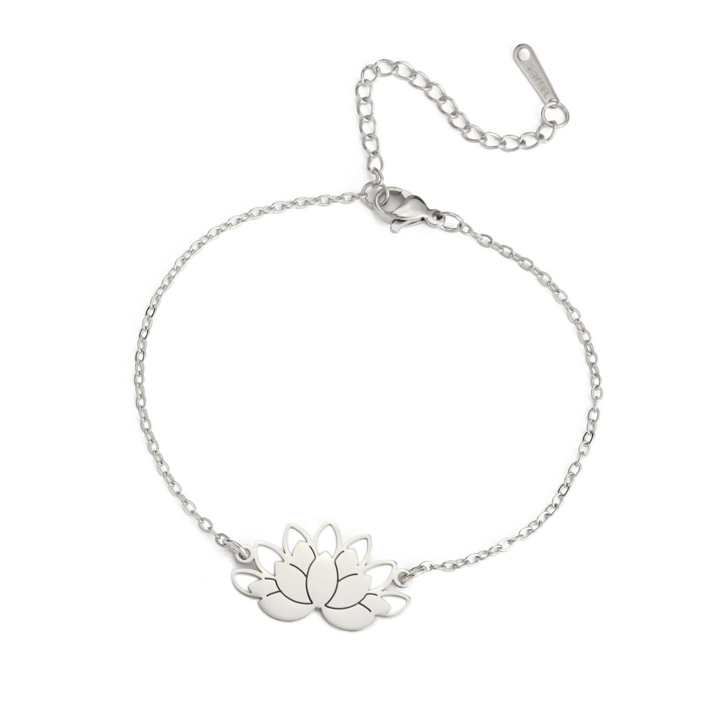 Titanium Steel Bracelet Simple All-matching Hollow Lotus