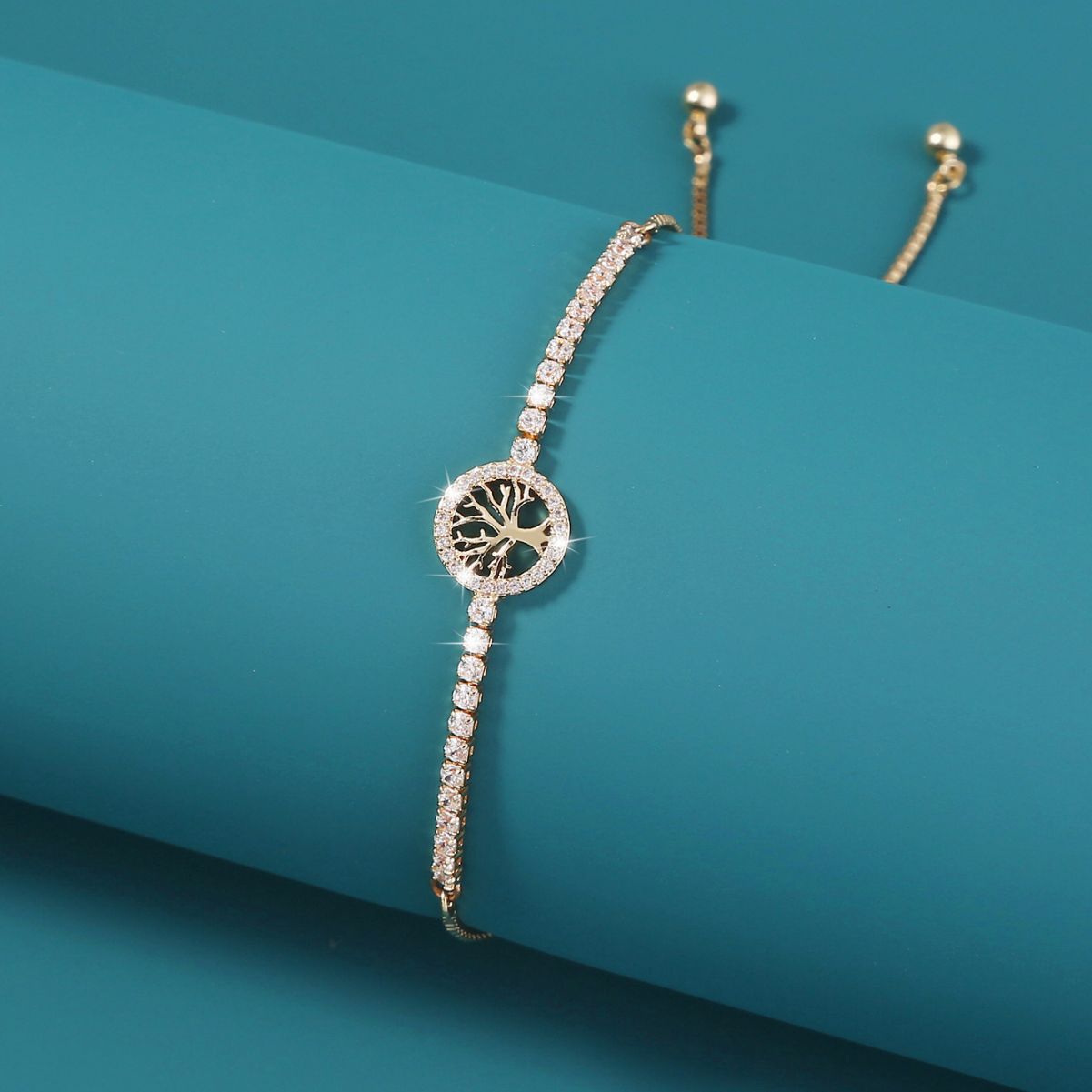Lucky Tree Element Zircon Bracelet For Women