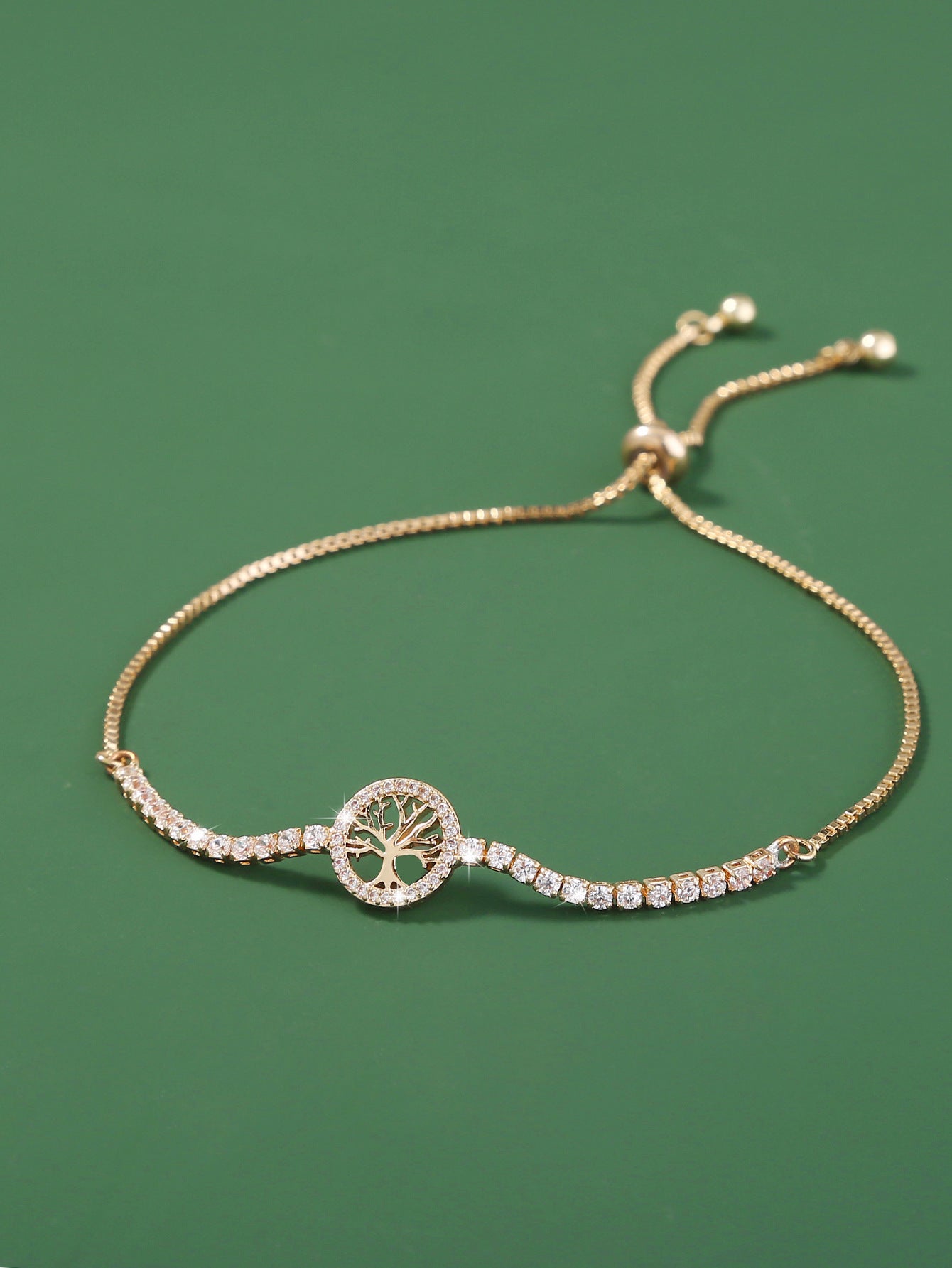 Lucky Tree Element Zircon Bracelet For Women