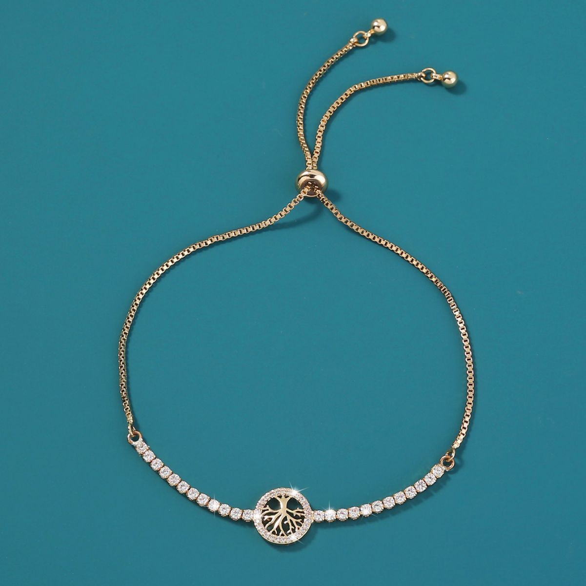 Lucky Tree Element Zircon Bracelet For Women