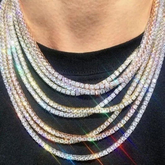 2020 Iced Out Chains Jewelry Diamond Tennis Chain Mens Hip Hop Jewelry